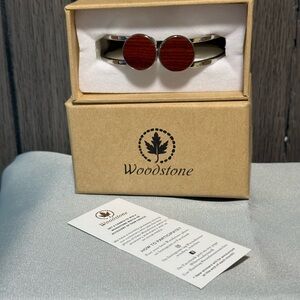 Women's Silver and Brown Bracelet